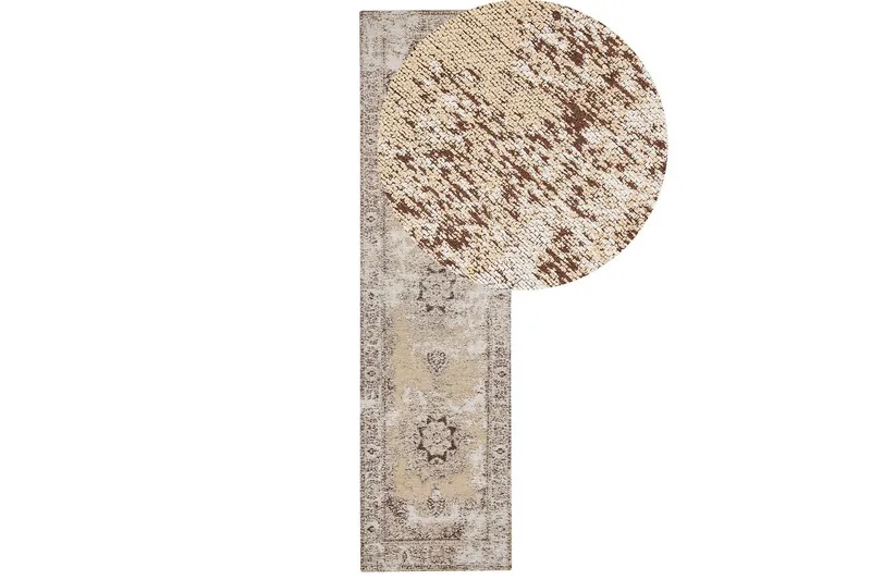 Matte Almus - Beige, brun, 80x300 cm - Tekstiler & tepper - Teppe & matte - Moderne matte - Gangmatter