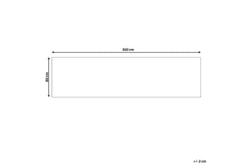 Matte Almus - Beige, brun, 80x300 cm - Tekstiler & tepper - Teppe & matte - Moderne matte - Gangmatter