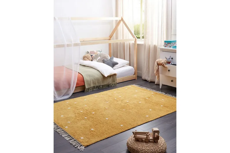 Matte Astaf - Gul - Tekstiler & tepper - Teppe & matte - Moderne matte - Bomullsmatter