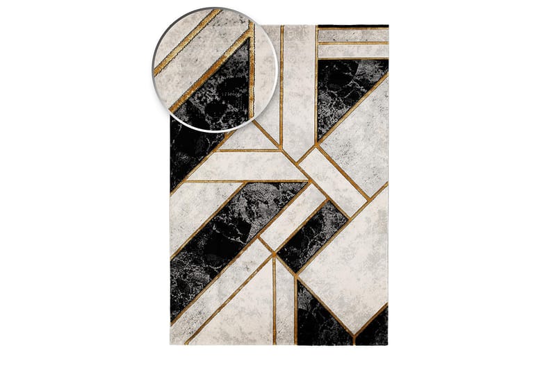 Matte Diamond Spectra 240x340 cm Gull - Friezematte - Wiltontepper - Store tepper