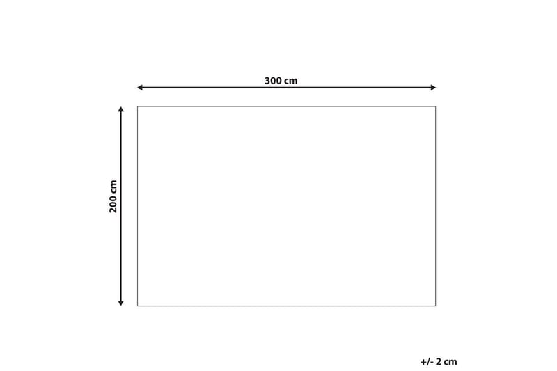Matte Gesi II - Beige, 200x300 cm - Tekstiler & tepper - Teppe & matte - Moderne matte - Gangmatter