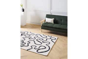 Matte Kappar - Hvit, Svart - Tekstiler & tepper - Teppe & matte - Moderne matte - Viskosematter