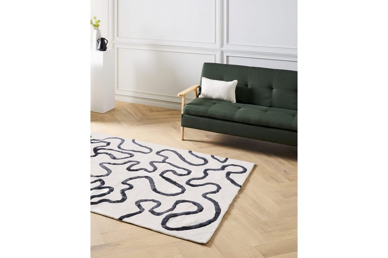 Matte Kappar - Hvit, Svart - Tekstiler & tepper - Teppe & matte - Moderne matte - Viskosematter
