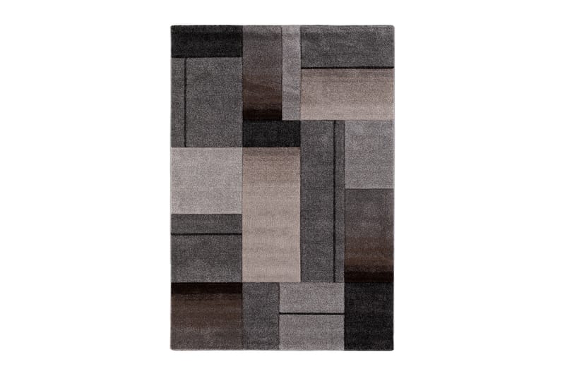 Matte London Trend 200x290 cm - Grå/Linnefärg - Friezematte - Wiltontepper - Små tepper