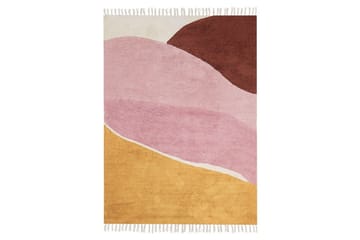 Matte Xinali - Rosa, gul, rød, beige - Tekstiler & tepper - Teppe & matte - Moderne matte - Bomullsmatter