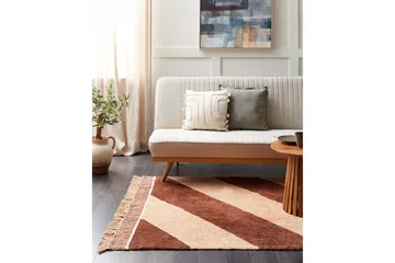 Matte Xuluf - Brun, Beige - Tekstiler & tepper - Teppe & matte - Moderne matte - Bomullsmatter