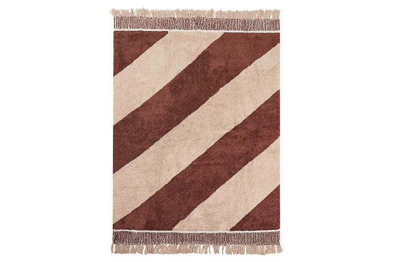 Matte Xuluf - Brun, Beige - Tekstiler & tepper - Teppe & matte - Moderne matte - Bomullsmatter
