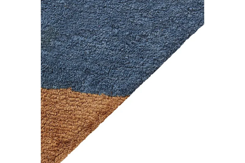 Matte Xuluf - Brun, Blå - Tekstiler & tepper - Teppe & matte - Moderne matte - Bomullsmatter