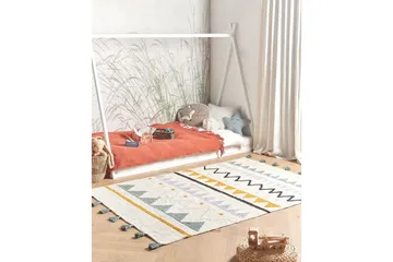 Matte Zaysan - Beige, grønn, lilla, gul, svart - Tekstiler & tepper - Teppe & matte - Moderne matte - Bomullsmatter