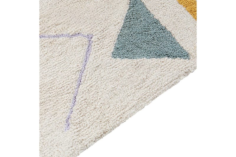 Matte Zaysan - Beige, grønn, lilla, gul, svart - Tekstiler & tepper - Teppe & matte - Moderne matte - Bomullsmatter