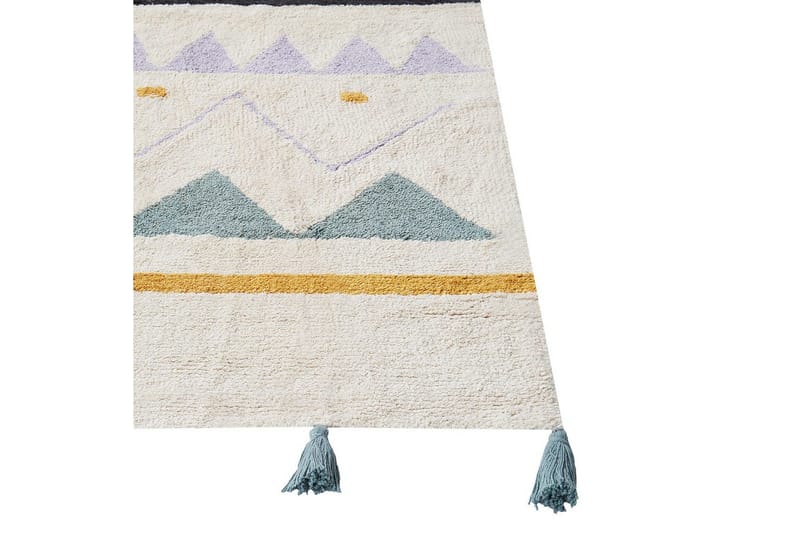 Matte Zaysan - Beige, grønn, lilla, gul, svart - Tekstiler & tepper - Teppe & matte - Moderne matte - Bomullsmatter