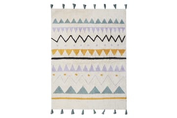 Matte Zaysan - Beige, grønn, lilla, gul, svart - Tekstiler & tepper - Teppe & matte - Moderne matte - Bomullsmatter