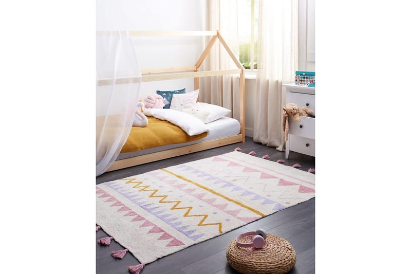 Matte Zaysan - Beige, rosa, lilla, gul - Tekstiler & tepper - Teppe & matte - Moderne matte - Bomullsmatter