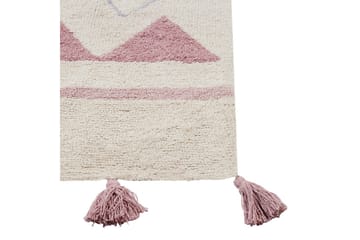 Matte Zaysan - Beige, rosa, lilla, gul - Tekstiler & tepper - Teppe & matte - Moderne matte - Bomullsmatter