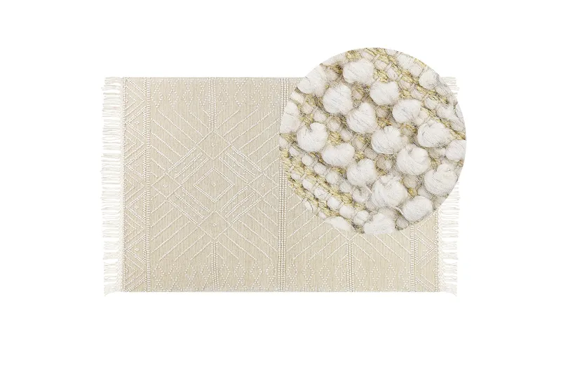 Mavikent Ullteppe 160x230 cm - Beige - Tekstiler & tepper - Teppe & matte - Moderne matte - Ullteppe