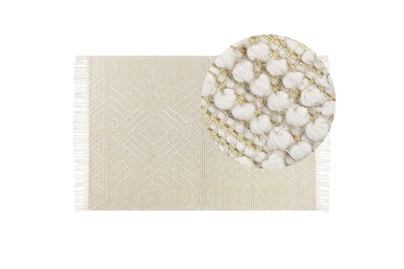 Mavikent Ullteppe 160x230 cm - Beige - Tekstiler & tepper - Teppe & matte - Moderne matte - Ullteppe