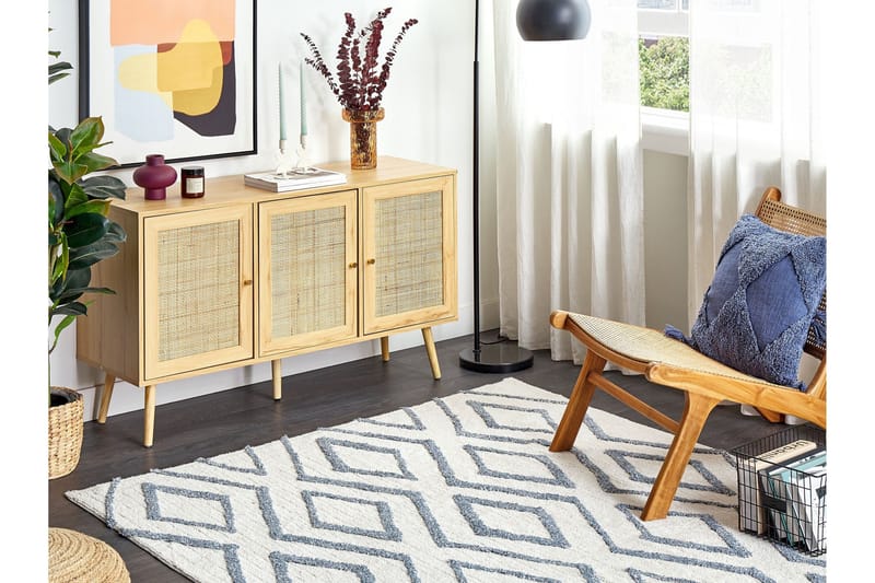 Menderes Ryeteppe 160x230 cm - Beige - Tekstiler & tepper - Teppe & matte - Moderne matte - Ryetepper