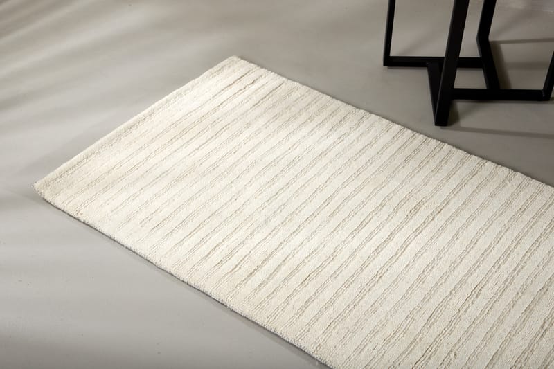Milton Ullteppe 70x200 cm Rektangulær - Hvit - Tekstiler & tepper - Teppe & matte - Moderne matte - Ullteppe