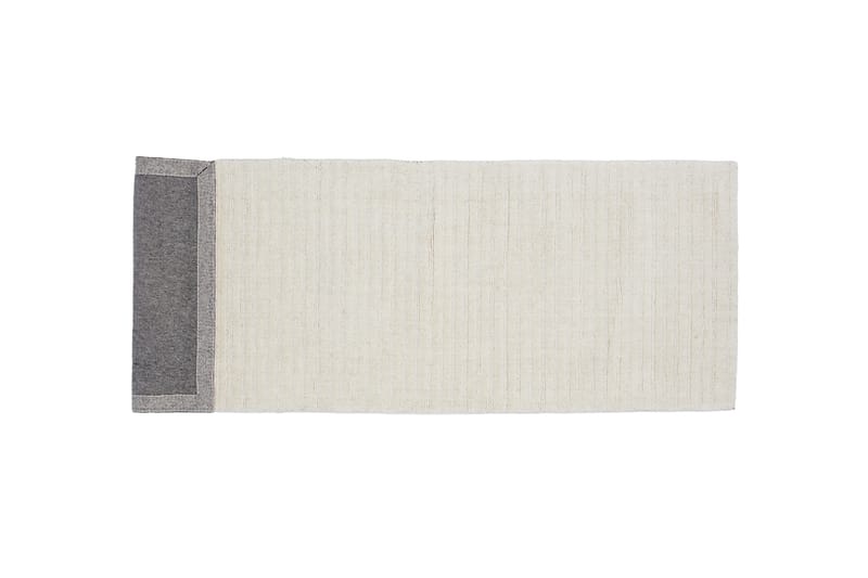 Milton Ullteppe 70x200 cm Rektangulær - Hvit - Tekstiler & tepper - Teppe & matte - Moderne matte - Ullteppe