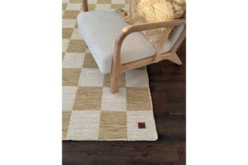 Moharan Ullteppe 140x200 cm Rektangulært - Gul - Tekstiler & tepper - Teppe & matte - Moderne matte - Ullteppe