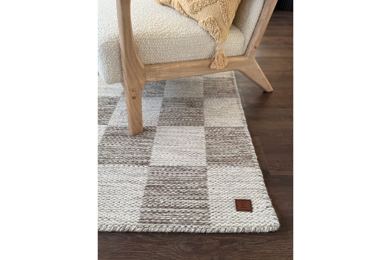 Moharan Ullteppe 160x230 cm Rektangulært - Mørk beige - Tekstiler & tepper - Teppe & matte - Moderne matte - Ullteppe