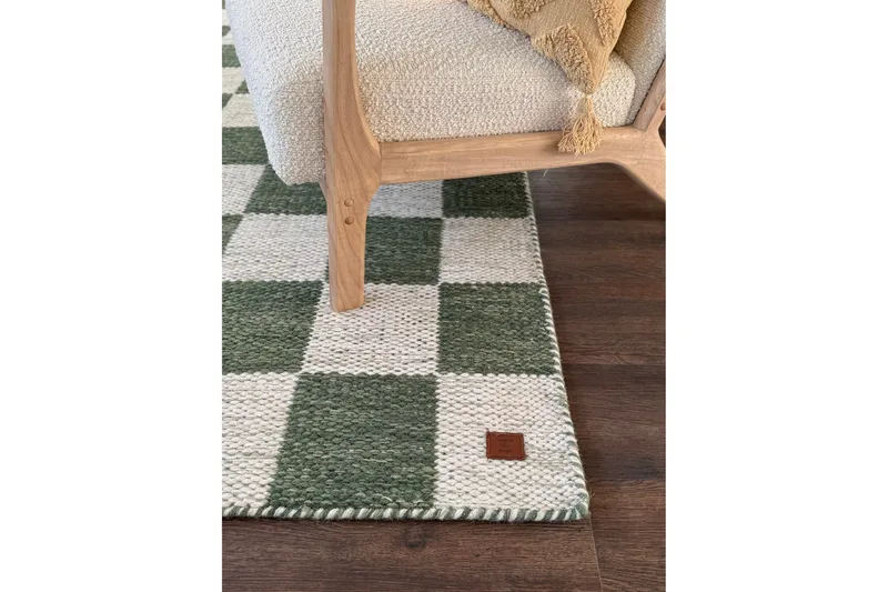 Moharan Ullteppe 200x300 cm Rektangulært - Smaragdgrønn - Tekstiler & tepper - Teppe & matte - Moderne matte - Ullteppe