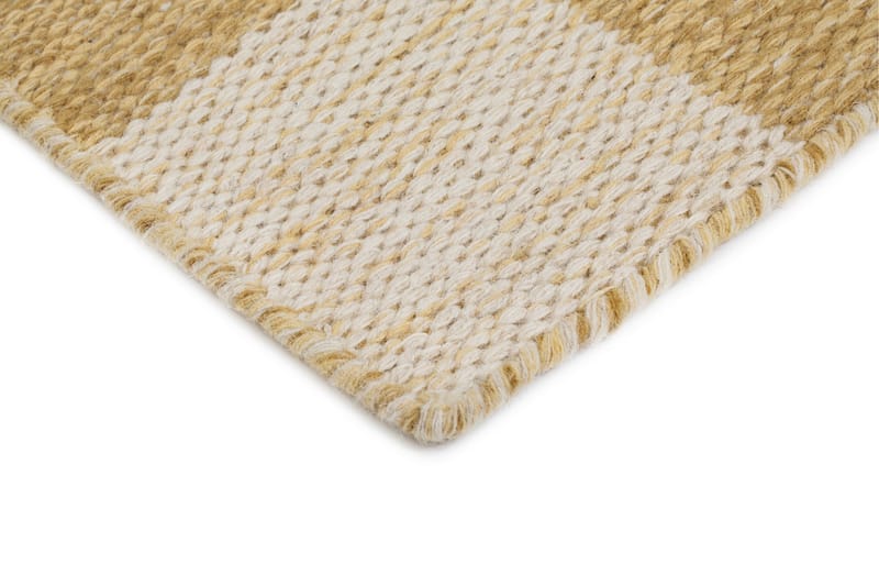 Moharan Ullteppe 75x200 cm Avlangt - Gul - Tekstiler & tepper - Teppe & matte - Moderne matte - Ullteppe