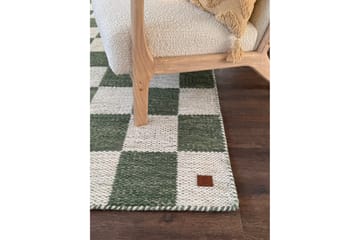 Moharan Ullteppe 75x200 cm Avlangt - Smaragdgrønn - Tekstiler & tepper - Teppe & matte - Moderne matte - Ullteppe