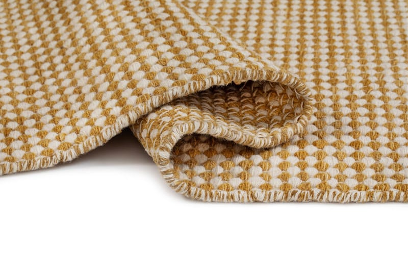 Mohardi Ullteppe 140x200 cm Rektangulært - Gul - Tekstiler & tepper - Teppe & matte - Moderne matte - Ullteppe