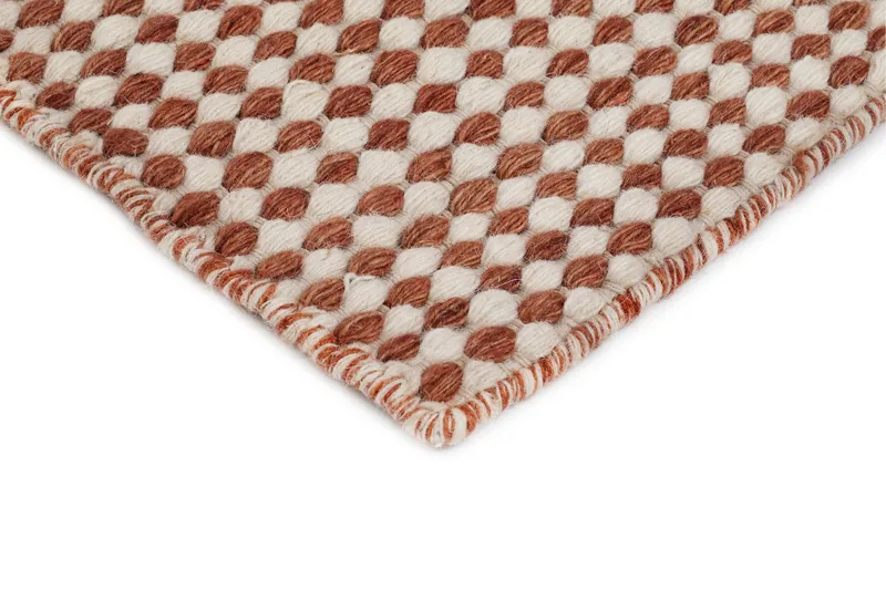 Mohardi Ullteppe 160x230 cm Rektangulært - Terrakotta - Tekstiler & tepper - Teppe & matte - Moderne matte - Ullteppe