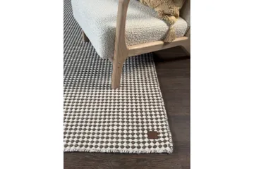 Mohardi Ullteppe 200x300 cm Rektangulært - Mørk beige - Tekstiler & tepper - Teppe & matte - Moderne matte - Ullteppe