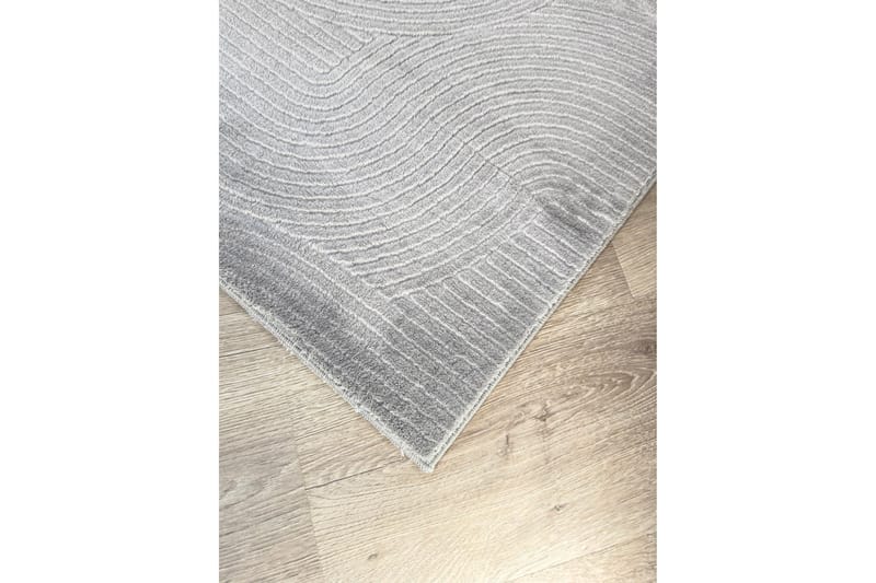 Momita Friezeteppe 200x290 cm Rektangulært - Grå - Tekstiler & tepper - Teppe & matte - Moderne matte - Friezematte