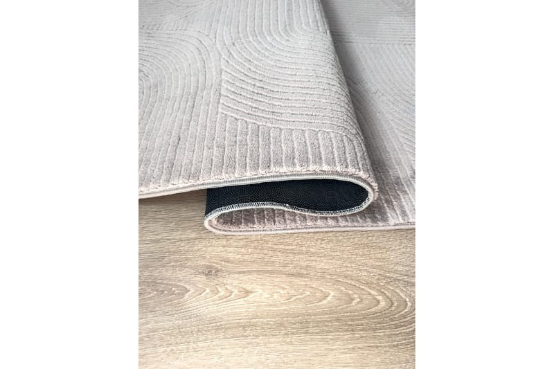 Momita Friezeteppe 200x290 cm Rektangulært - Grå - Tekstiler & tepper - Teppe & matte - Moderne matte - Friezematte