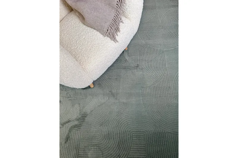 Momita Friezeteppe 80x150 cm Avlangt - Grønn - Tekstiler & tepper - Teppe & matte - Moderne matte - Friezematte