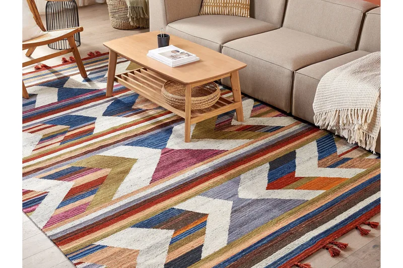 Mrgashat Ullteppe 200x300 cm - Blå - Tekstiler & tepper - Teppe & matte - Moderne matte - Gangmatter