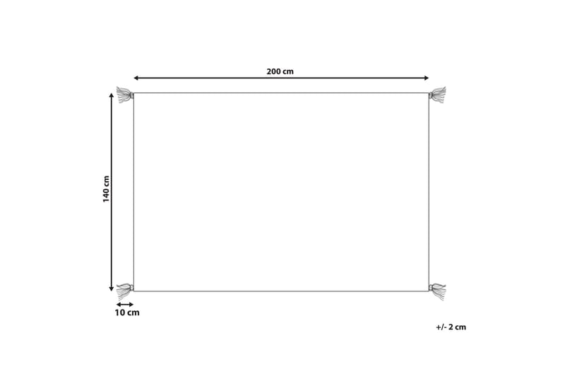 Mugla Ryeteppe 140x200 cm - Oransje - Tekstiler & tepper - Teppe & matte - Moderne matte - Bomullsmatter