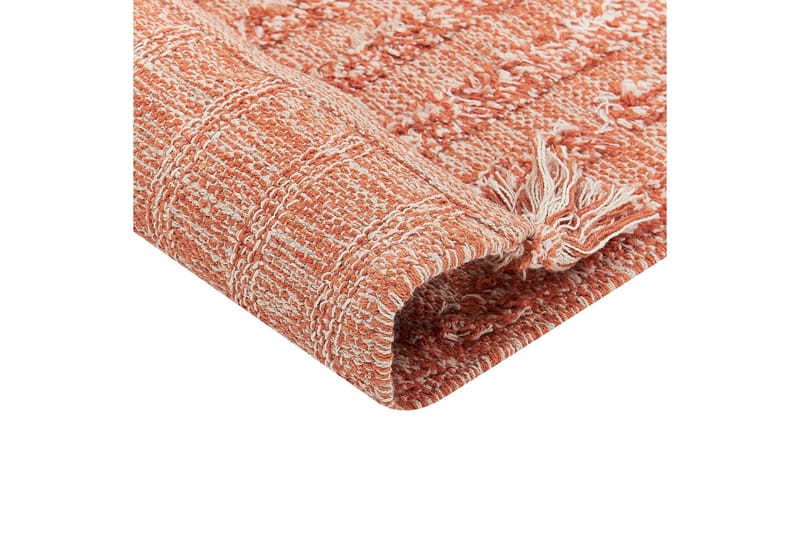 Mugla Ryeteppe 140x200 cm - Oransje - Tekstiler & tepper - Teppe & matte - Moderne matte - Bomullsmatter