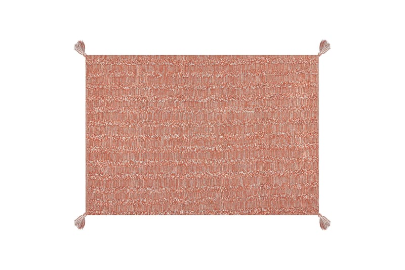 Mugla Ryeteppe 140x200 cm - Oransje - Tekstiler & tepper - Teppe & matte - Moderne matte - Bomullsmatter
