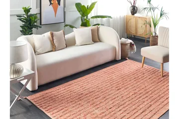 Mugla Ryeteppe 140x200 cm - Oransje - Tekstiler & tepper - Teppe & matte - Moderne matte - Bomullsmatter