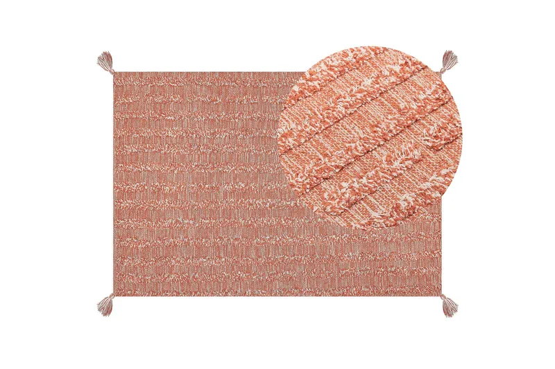 Mugla Ryeteppe 160x230 cm - Oransje - Tekstiler & tepper - Teppe & matte - Moderne matte - Ryetepper