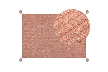 Mugla Ryeteppe 160x230 cm - Oransje - Tekstiler & tepper - Teppe & matte - Moderne matte - Bomullsmatter