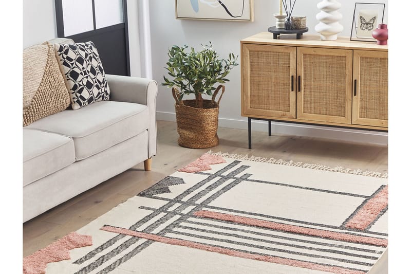 Muradiye Ryeteppe 160x230 cm - Beige - Tekstiler & tepper - Teppe & matte - Moderne matte - Ryetepper