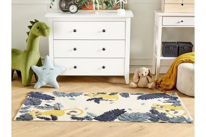 Naibos Bomullsteppe 80x150 cm - Beige - Tekstiler & tepper - Teppe & matte - Moderne matte - Bomullsmatter