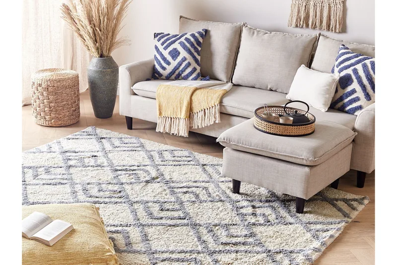 Nevsehir Ryeteppe 140x200 cm - Beige - Tekstiler & tepper - Teppe & matte - Moderne matte - Ryetepper