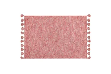 Nigde Ryeteppe 140x200 cm - Rød - Tekstiler & tepper - Teppe & matte - Moderne matte - Bomullsmatter