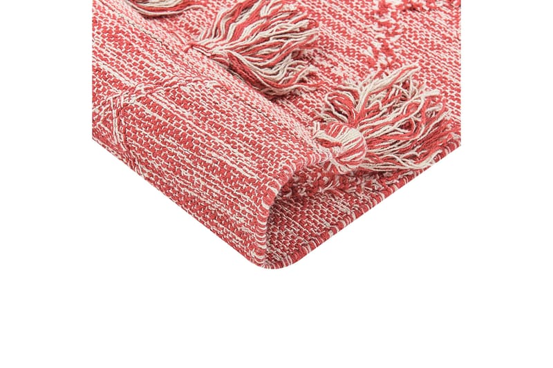 Nigde Ryeteppe 140x200 cm - Rød - Tekstiler & tepper - Teppe & matte - Moderne matte - Bomullsmatter