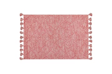 Nigde Ryeteppe 160x230 cm - Rød - Tekstiler & tepper - Teppe & matte - Moderne matte - Bomullsmatter