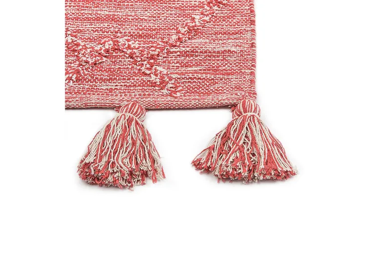 Nigde Ryeteppe 80x150 cm - Rød - Tekstiler & tepper - Teppe & matte - Moderne matte - Ryetepper