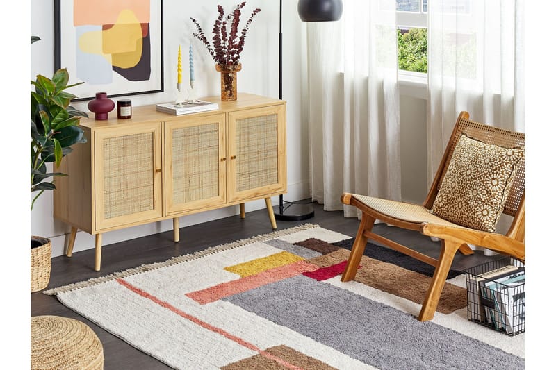 Niksar Ryeteppe 140x200 cm - Beige - Tekstiler & tepper - Teppe & matte - Moderne matte - Ryetepper