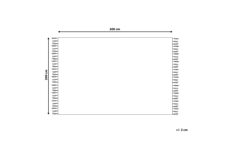 Noratus Bomullsteppe 200x300 cm - Blå - Tekstiler & tepper - Teppe & matte - Moderne matte - Bomullsmatter